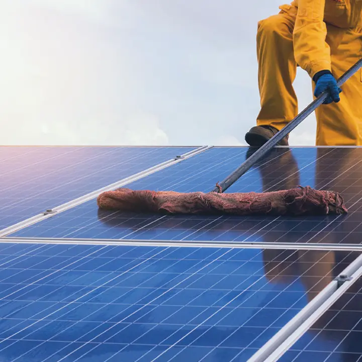 Commercial maintaining solar panels Services