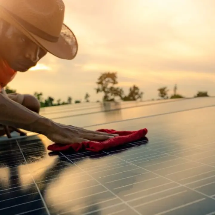 Residential solar panel cleaning Services